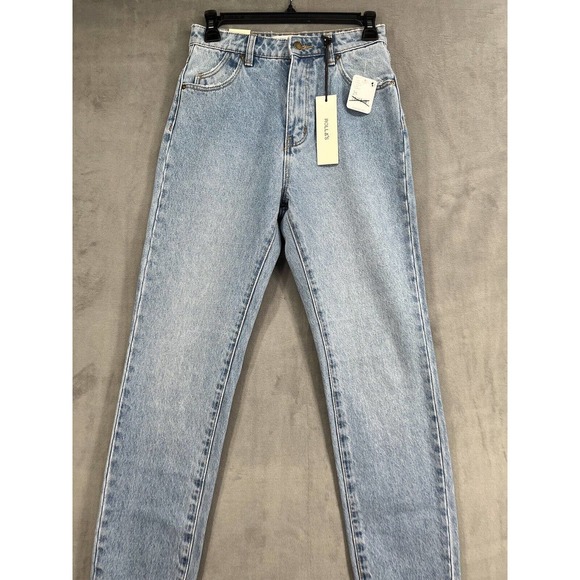 Free People Rolla's Duster High Rise Slim Jeans Size 25 in Old Stone - Picture 4 of 11